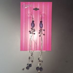 🍎3/$20 Candie's long purple earrings